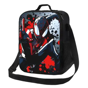 Marvel Spider Man Stainless Steel 2 Layers Bento Lunch Box Food Container  Bag