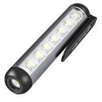 Mini LED Flashlight XPE + COB Lamp Beads Ultra Bright Torch With Clip Magnet Work Light Waterproof USB Rechargeable Flashlight