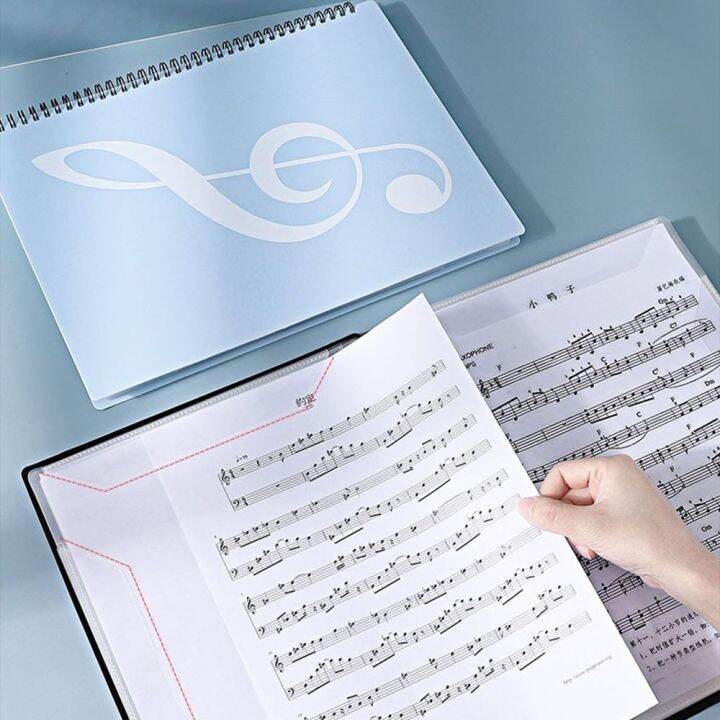 EVERLEYY Multilayer 40 Pages File Organizer A4 Paper Folder Pianist Musician Music Score