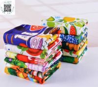 【DT】hot！ shipping Hot 5pcs/lot Microfiber absorbent kitchen toweldish cleaning clothColorful Printed tea towels cooking tools