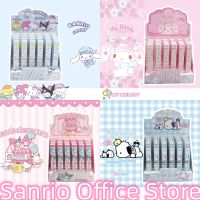 24Pcs ของแท้ Sanrio การ์ตูนเจลปากกา Neutral ปากกาแยกกล่อง Kuromi Hello Pochacco Melody เครื่องเขียนขายส่ง