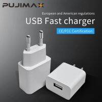 PUJIMAX อะแดปเตอร์ติดผนังสำหรับการเดินทางเครื่องชาร์จ USB 5V 2.1A อเนกประสงค์แบบพกพาสำหรับ Iphone X/ 8/7 Plus/ 6S Plus Ipad Pro/air Samsung Galaxy