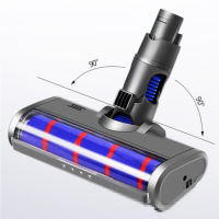 เครื่องมือหัวแปรงถูพื้นแบบมอเตอร์สำหรับ Dyson V6 V7 V8 V10 V11เครื่องดูดฝุ่นกวาดพื้นนุ่มแปรงถูพื้นลูกกลิ้งขัดเท้า