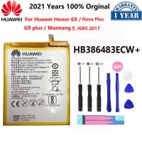 【In Stock】 hhctty Hua Wei Original HB386483ECW + 3340MAh สำหรับ Maimang 5 6X G9 Nova Plus MLA-AL00 MLA-AL10เปลี่ยน