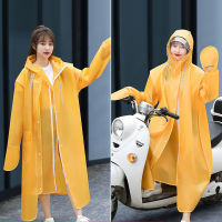 Motorcycle Bicycle Bike Raincoat for Men Women EVA Poncho s Rain Coat with Hat Ladies Waterproof Long Translucent Raincoat