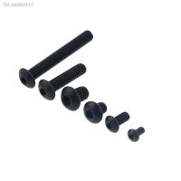 ☒☜✕ 100pcs M3x12 mm M3x12 mm yuan cup Half round pan head black grade 10.9 carbon Steel Hex Socket Head Cap Screw