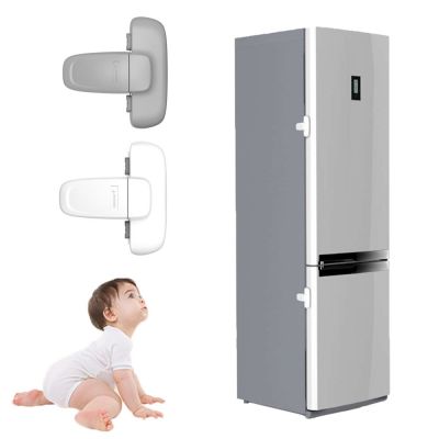 KELANSI ตู้ล็อคป้องกันเด็กอุปกรณ์ปกป้องทารกล็อคตู้เย็น Pintu Kulkas ความปลอดภัยของเด็กล็อคช่องแช่แข็ง