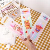 [COD] cartoon transparent pen box simple student prize exam gift large capacity can be stored