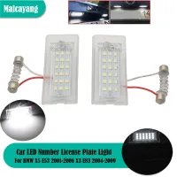 2pcs คุณภาพสูงข้อผิดพลาดฟรีจำนวนโคมไฟ LED ป้ายทะเบียนสำหรับ BMW X5 E53 E53 1999-2006 X3 E83 2003-2010