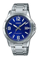 Casio Standard นาฬิกาข้อมือผู้ชาย สายสแตนเลส รุ่น MTP-V004D,MTP-V004D-2B,MTP-V004D-2BUDF  - สีเงิน