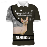 Various 2023 Kinds Cute Cat - Summer Mens 3d Print Polo Shirts Streetwear Short Sleeve Man T-shirt Casual Clothing Unisex summer polo