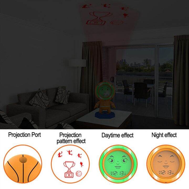 alarm-clock-cute-electronic-clock-static-alarm-clock-projection-basketball-alarm-clock-children-sleep-training