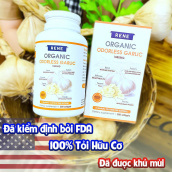 Tinh dầu Tỏi hữu cơ khử mùi Rene Organic Odorless Garlic USA [Tăng sức đề kháng cho cơ thể]