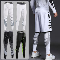 Mens Fitness Running Compression Pants Lycra Trousers Tights Legging Cycling Basketball Soccer Elasticity Sweatpants Rash Guard