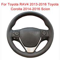 DIY Customize Braiding Cover For Steering Wheel Toyota EZ RAV4 2013-2019 Corolla iM Scion Auris Original Steering Wheel Braid Steering Wheels Accesso