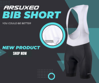 กางเกงเอี๊ยมขาสั้นปั่นจักรยาน Arsuxeo Cycling Bib Shorts