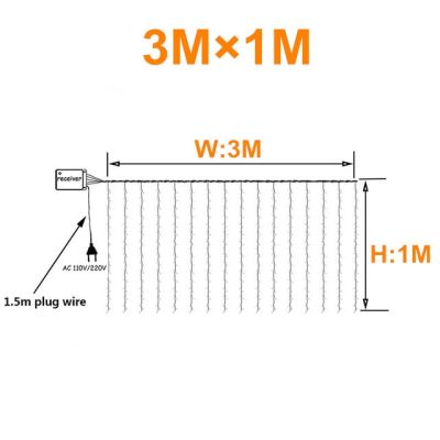 【✆New✆】 wangshenghui 3x ไฟประดับไฟสาย Led 2/3x 3ม./6x พวงมาลัยไอซิ่งบ้านกลางแจ้งสำหรับงานแต่งงาน/ปาร์ตี้/ม่าน/ตกแต่งสวน