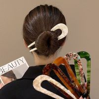 Korean simple acetate hairpin womens U-shaped retro hair accessories