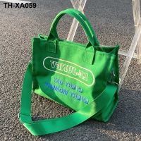 Canvas bag large capacity female 2022 new portable fashion cloth bag out shopping bag tote bag Messenger summer