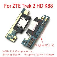 สำหรับ ZTE Trek 2 HD K88พอร์ตเครื่องชาร์จ USB ตัวเชื่อมต่อแบบแท่นยืดหยุ่นพร้อมไมโครโฟนอะไหล่ซ่อมไมโครโฟน