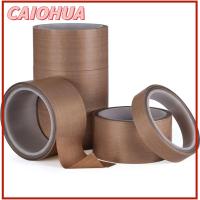 CAIOHUA 10m/Roll กันน้ำกันน้ำได้ สารหน่วงไฟ ฉนวน ทนต่ออุณหภูมิสูง ผ้าเทปผ้า เทป PTFE เครื่องปิดผนึกกาว