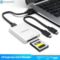 Cfexpress Type B Usb3.1เครื่องอ่านการ์ด Gen2 10Gbps 1DX 3เครื่องอ่านการ์ดอะแดปเตอร์เมมโมรี่การ์ดพร้อมหลอดไฟตัวบ่งชี้แอลอีดี