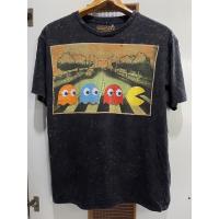 เสื้อยืดผ้าฝ้ายพิมพ์ลายแฟชั่นเสื้อยืดเกมส์มือสอง PAC-MAN NAMCO BANDAI