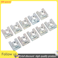 ? AM 10pcs ยานยนต์ป้ายทะเบียนรถยึด6mm สกรู rivet คลิปคงที่