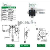 XY Axy Axis Displacement Platform Manual Fine Tuning Table Precision Moving Cross Slide LY40/50