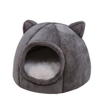 Winter Warm Pet Cat Bed Nest Kitten Small Medium Dog House Sleeping Bed Cave Puppy Cats Cushion Pad Tent Pets Home Kennel Cats