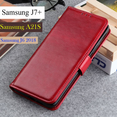 สำหรับSamsung Galaxy A05S/A24/A54 5G/A34 5G/A14 5G/4G/S23/Plus/Ultra/A04/A04E/M51/A7 2018/A21S/Samsung J7 +(Plus) /Samsung J6 2018แฟชั่นหนังกระเป๋าสตางค์