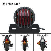 12v Retro Motorcycle Tail Light Rear Lamp ke Stop Running Light Cruiser Chopper Dirt Bike Cafe Racer Lincense Plater Light