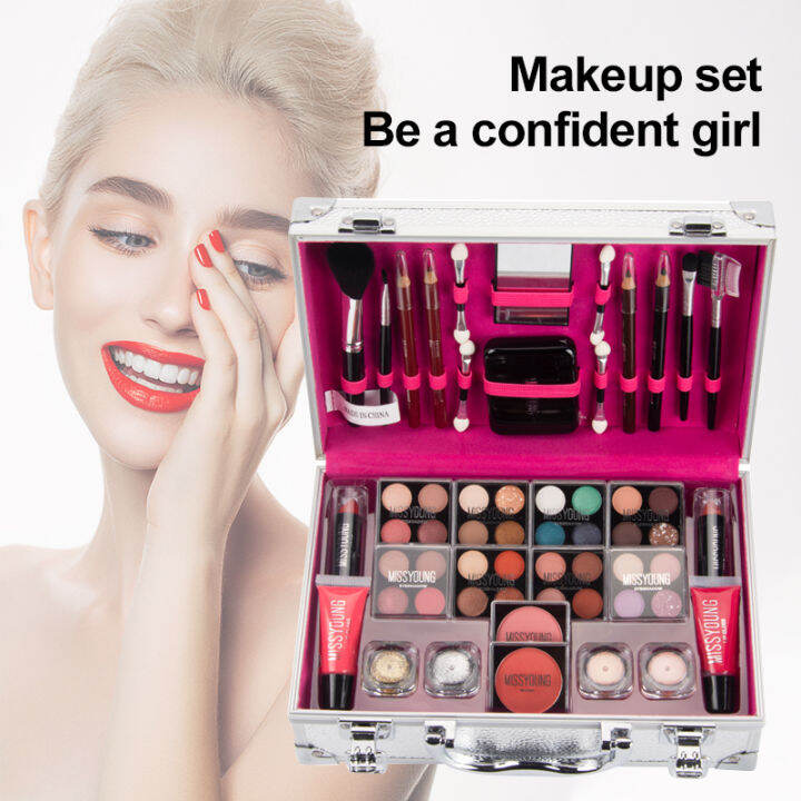 makeup-kit-makeup-set-box-professional-makeup-full-suitcase-makeup-set-makeup-for-women-lipstick-makeup-brushes-set-tslm1