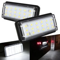 โคมไฟป้ายทะเบียน LED รถยนต์จาก Canbus ปราศจากปัญหา2ชิ้นสำหรับ Toyota Landkuloze 100 200 Prado 120 Reiz 4D Mark X Accessory