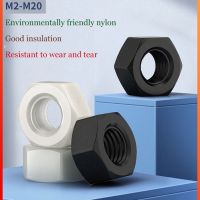 Plastic Nylon Hex Nut Transparent Screw Cap M2 M2.5 M3 M4 M5 M6 M8 M10 M12-M20 White Plastic Nut 10 Pc