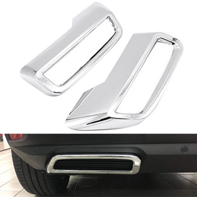 for Peugeot 3008 5008 Allure 2017 - 2019 Exhaust Tail Cover ABS Rear Exhaust Muffler End Cover Decoration Trim