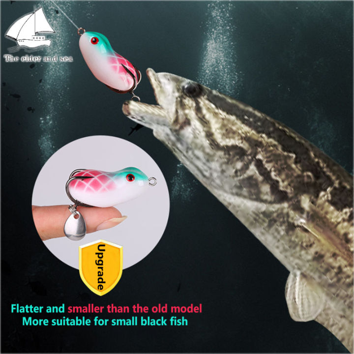 เหยื่อล่อปลา-bionic-กบรูปกระต่ายลอยตัว4ซม-5ซม-พร้อมใบมีดสำหรับตกปลาสำหรับน้ำจืดน้ำเค็ม