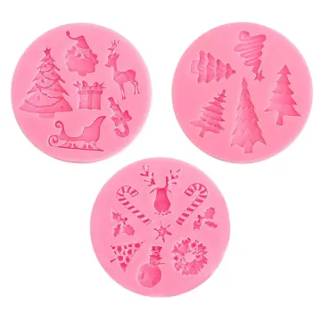 Christmas Tree Cake Pan 3D Silicone Christmas Baking Molds for