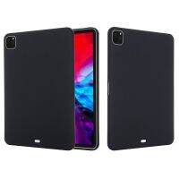 สำหรับ iPad Pro 11 2018/2020สีทึบซิลิโคนเหลวหล่นป้องกันเต็มเคสป้องกันแท็บเล็ต (สีดำ)