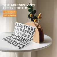 720 Pieces 10 Sheets Self-Adhesive Vinyl Sticker, Alphabet Letter Number Stickers for Mailbox, Door (1 Inch)