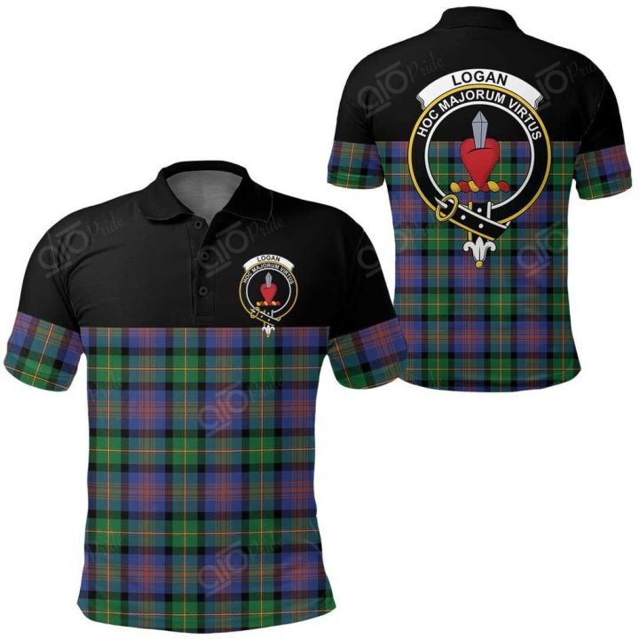 style-summer-2023-new-clothing-logan-ancient-clan-tartan-crest-polo-shirt-golf-shirt-special-versionsize-xs-6xlnew-product-canbe-customization-high-quality