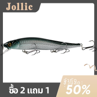 Jollic 1ชิ้นเหยื่อตกปลา minnow 120mm 14g เหยื่อแข็งลอยได้เหยื่อตกปลา wobbler เหยื่อตกปลา crankbait ลายปลาคาร์พเบส Pesca อุปกรณ์ตกปลา