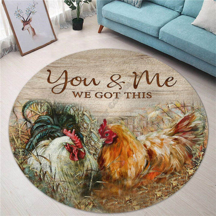 rooster-circle-round-shape-floor-mat-3d-rug-non-slip-mat-dining-living-room-soft-bedroom-car-03