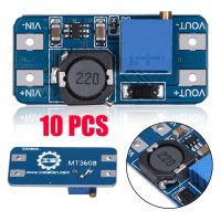 【✱2023 HOT✱】 limanyi 10ชิ้น2a Mt3608 Dc-Dc Step Up Power ใช้โมดูลพลังงานสนับสนุนสำหรับแปลง Arduino Booster แหล่งจ่ายไฟ