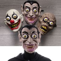 【CW】 Zombine Clown Plastic Moveable Eyes Joker Masks Costume Props