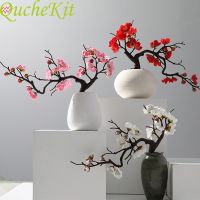 hot【cw】 Plum blossoms Artificial Silk flowers flores tree living room Wedding Decoration