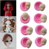 DIY Face Silicone Mold Fondant Cake Molds Cake Decorating Tools Polymer Chocolate Soap Molds Handmade Craft Clay Doll Face Mold Bread  Cake Cookie Acc