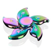 Meteor Colorful Flower Tri-spinner Sale Kid Gift Hand Spinner for Autism And ADHD Reduce Stress Fidget Spinner  kimifun Fidget Spinners  Cubes