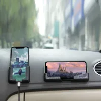 【Ready Stock】Multifunction Adjustable Width Self-adhesive Car Phone Holder Bracket Car Interior Accessories
