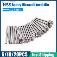 6/10/20pcs HSS Routing Router Drill Bits Set for Dremel Carbide Rotary Burrs Tools Wood Stone Metal Root Carving Milling Cutter